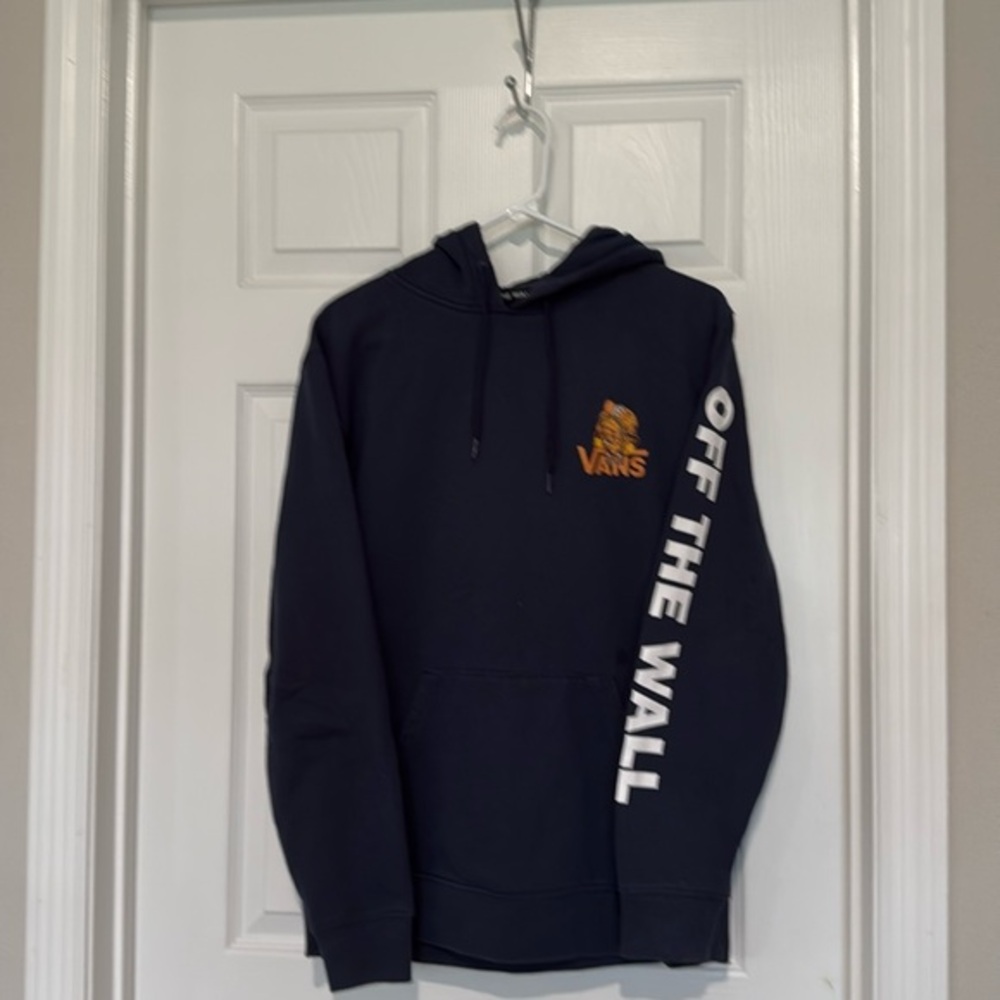 Vans mens navy&gold pullover hoodie